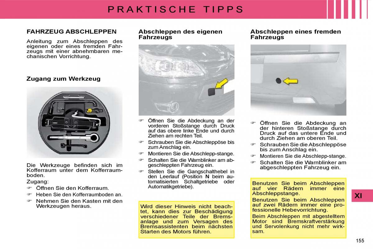 Citroen C4 I 1 owners manual Handbuch / page 162