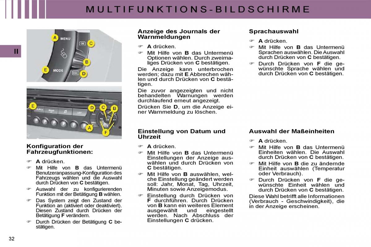 Citroen C4 I 1 owners manual Handbuch / page 17