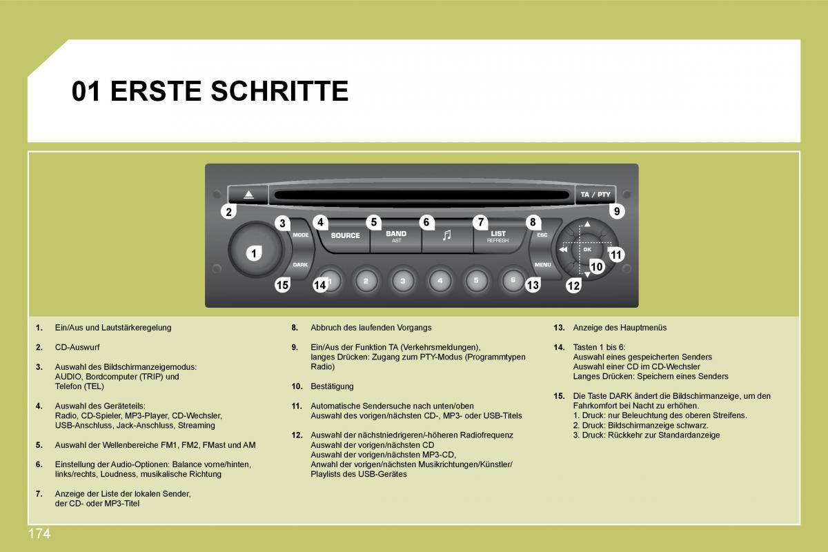 Citroen C4 I 1 owners manual Handbuch / page 181