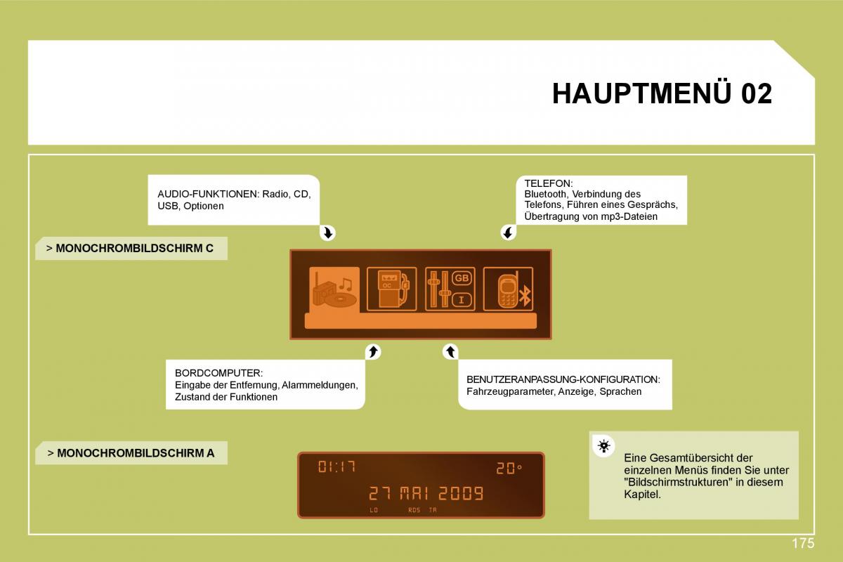 Citroen C4 I 1 owners manual Handbuch / page 182