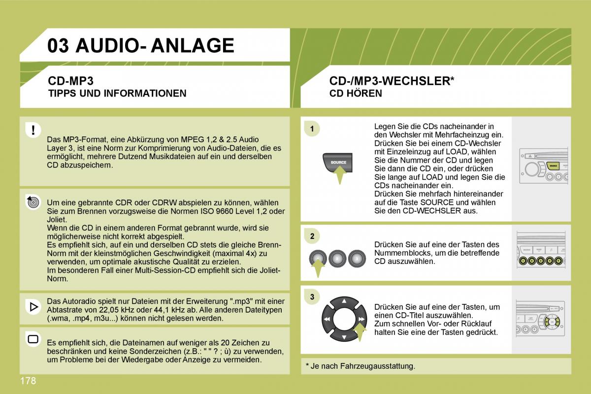 Citroen C4 I 1 owners manual Handbuch / page 185