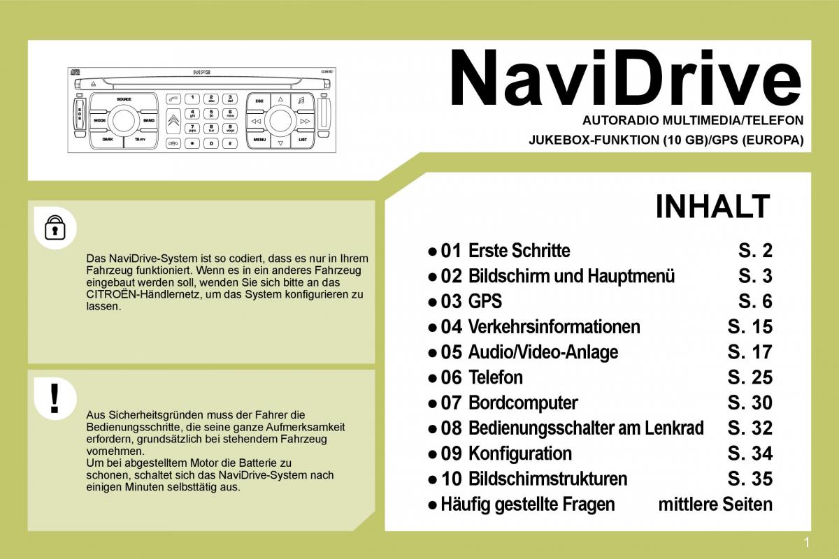 Citroen C4 I 1 owners manual Handbuch / page 197