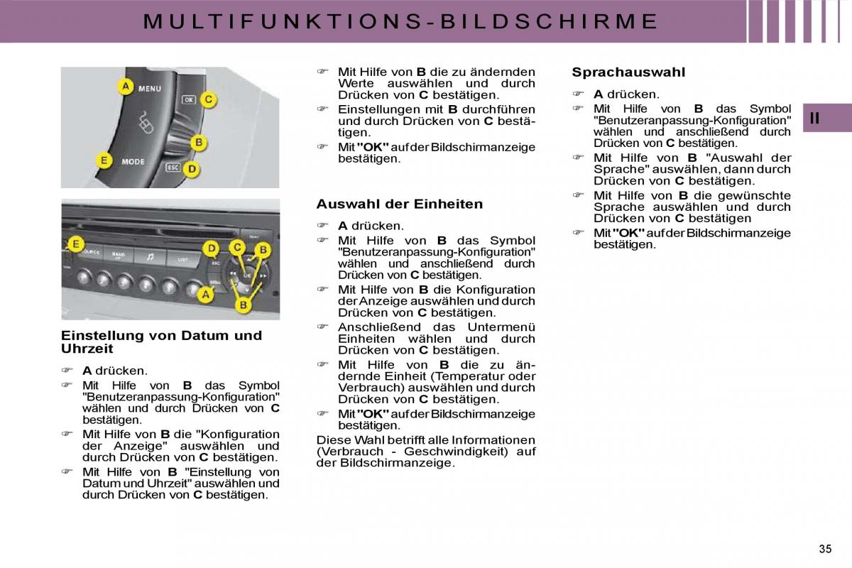 Citroen C4 I 1 owners manual Handbuch / page 20