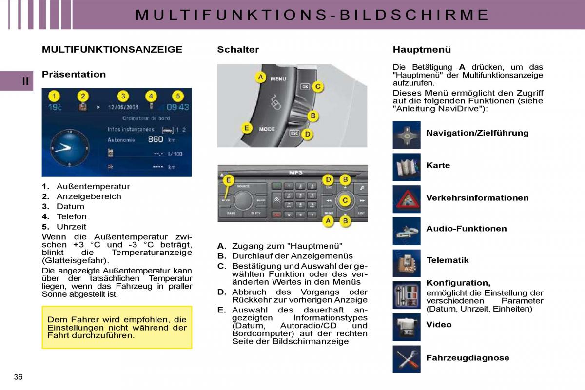 Citroen C4 I 1 owners manual Handbuch / page 21