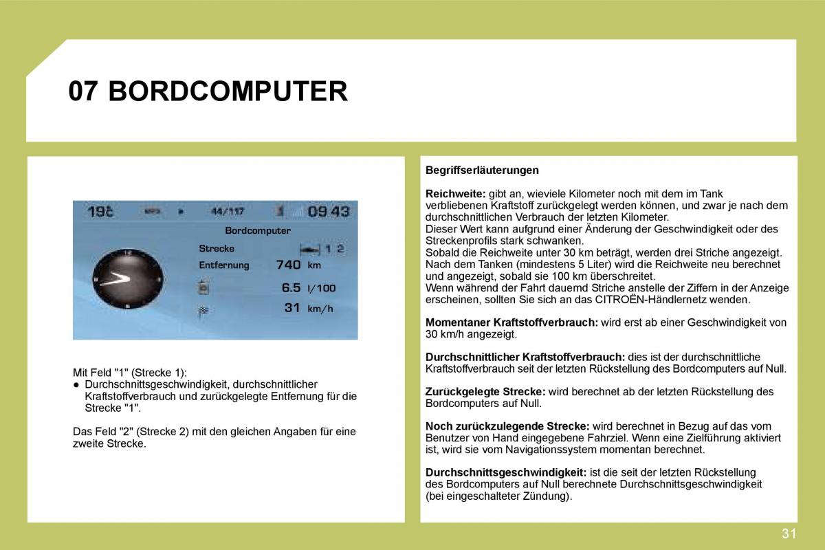 Citroen C4 I 1 owners manual Handbuch / page 227