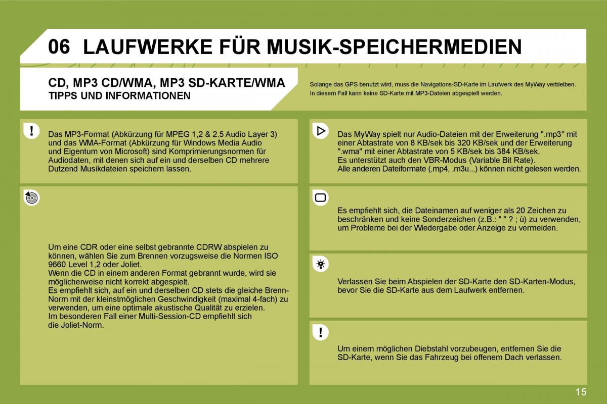 Citroen C4 I 1 owners manual Handbuch / page 254