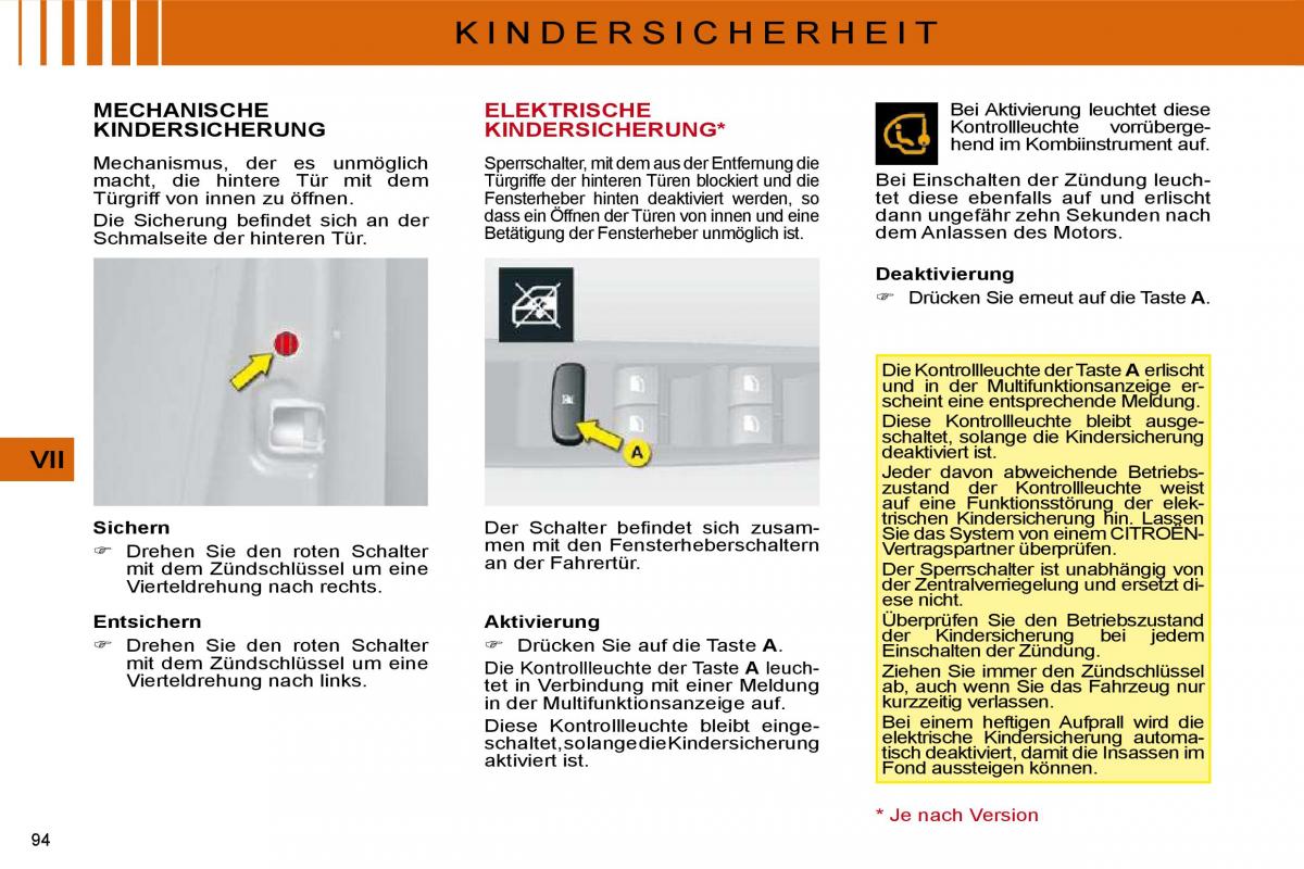 Citroen C4 I 1 owners manual Handbuch / page 270