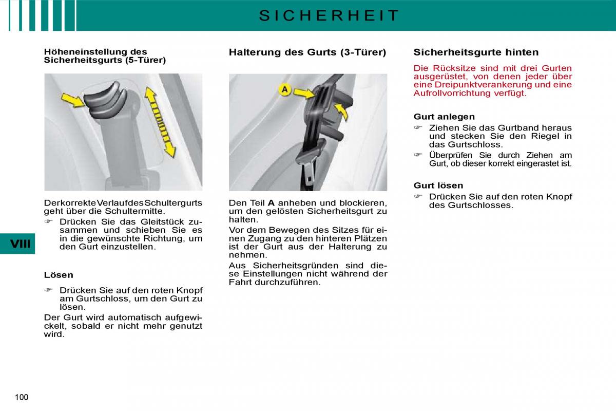 Citroen C4 I 1 owners manual Handbuch / page 277