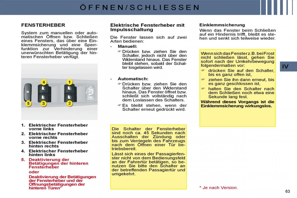 Citroen C4 I 1 owners manual Handbuch / page 278