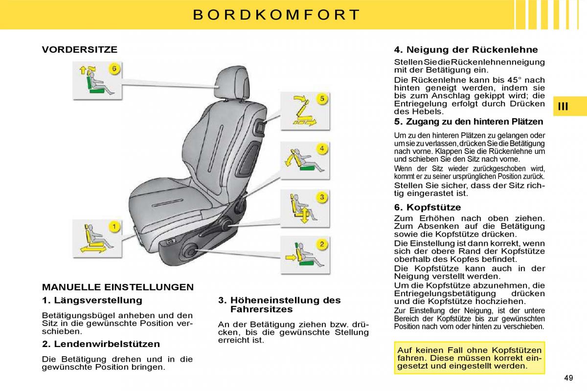 Citroen C4 I 1 owners manual Handbuch / page 36