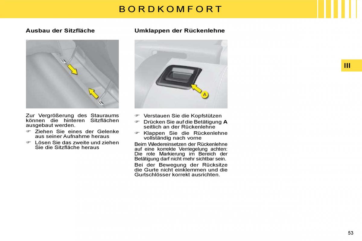 Citroen C4 I 1 owners manual Handbuch / page 40