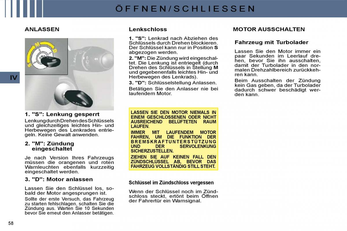 Citroen C4 I 1 owners manual Handbuch / page 45