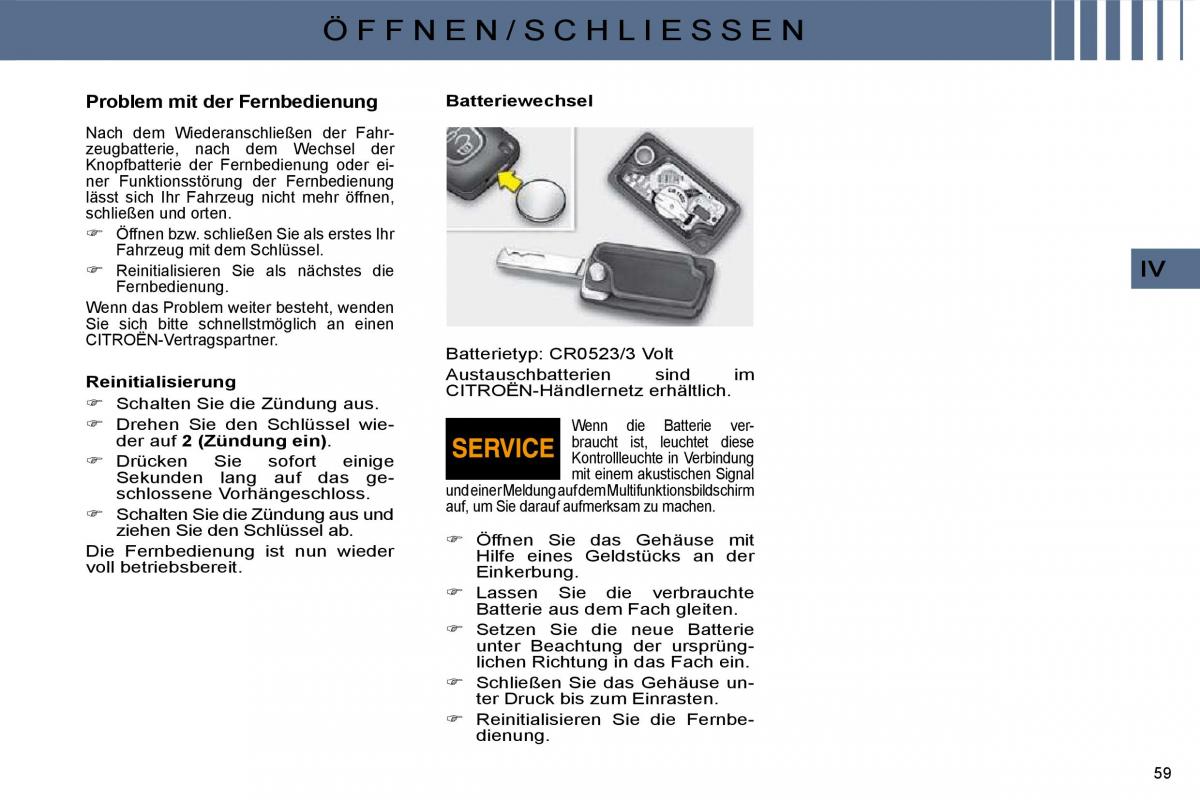 Citroen C4 I 1 owners manual Handbuch / page 46