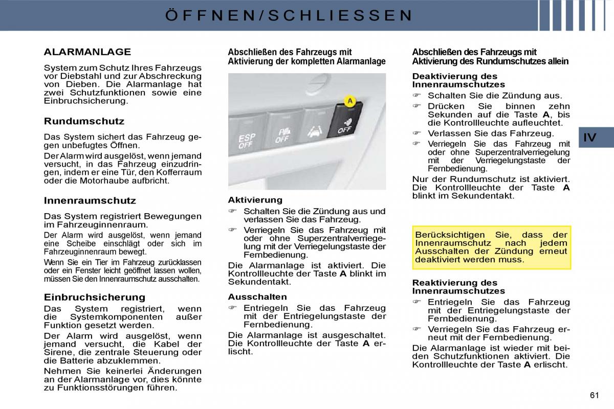 Citroen C4 I 1 owners manual Handbuch / page 51