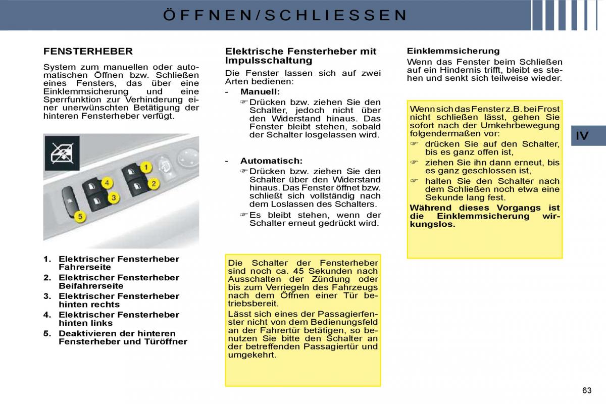 Citroen C4 I 1 owners manual Handbuch / page 53