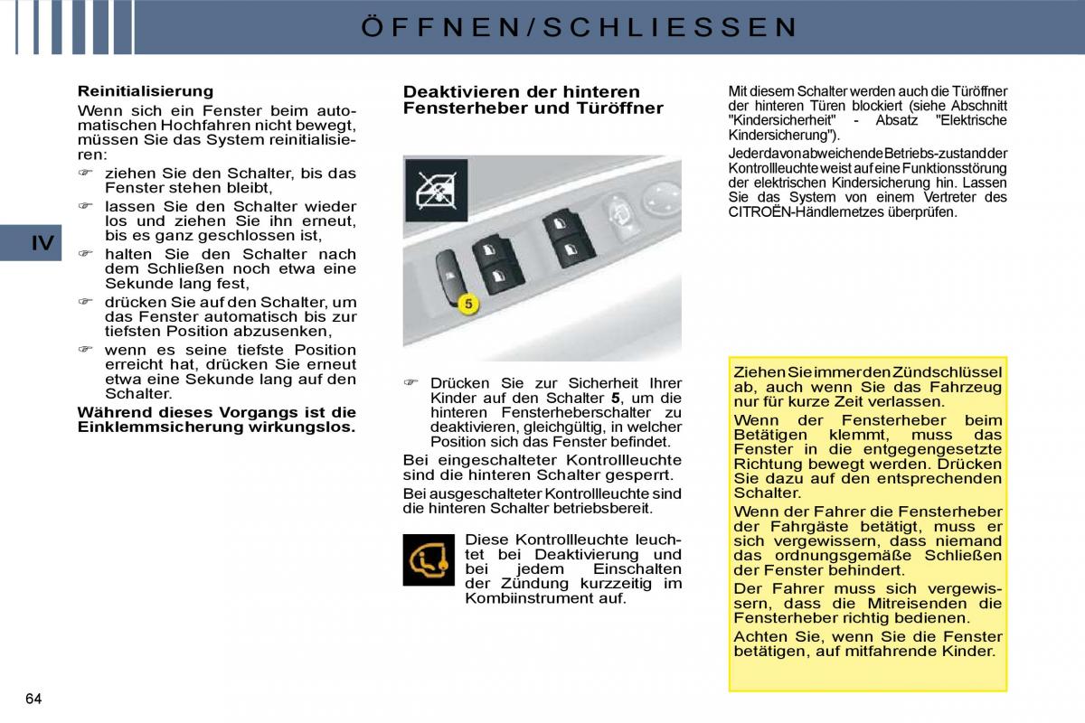 Citroen C4 I 1 owners manual Handbuch / page 54