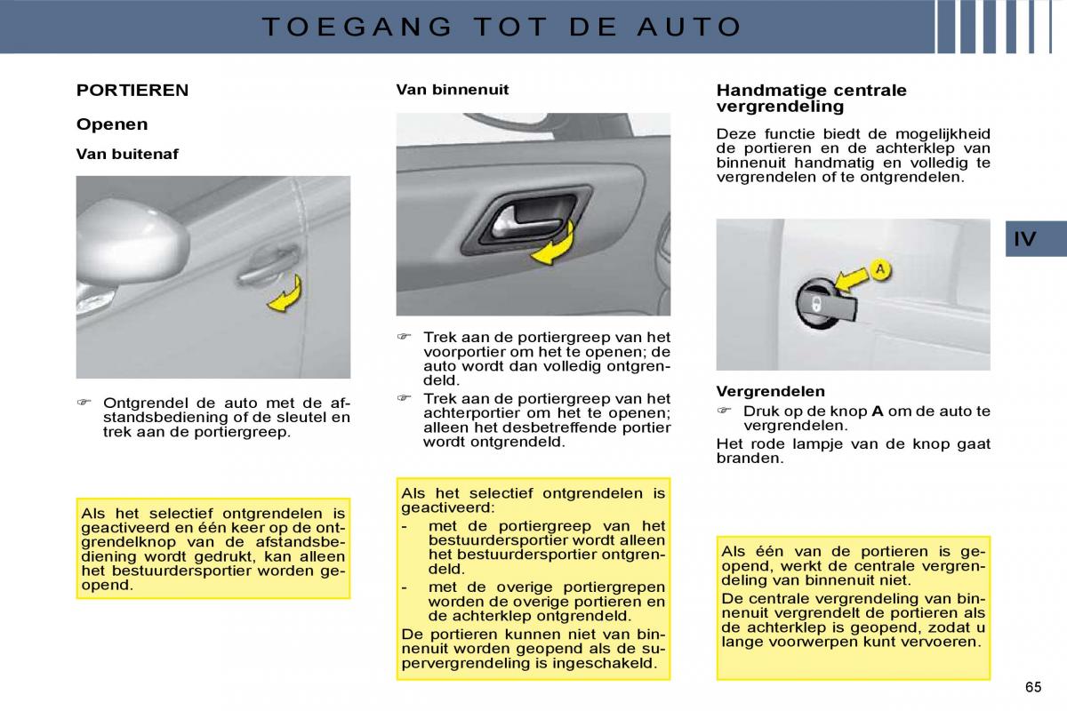 Citroen C4 I 1 owners manual handleiding / page 55