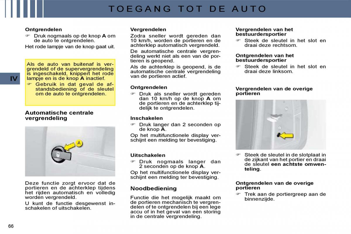 Citroen C4 I 1 owners manual handleiding / page 56