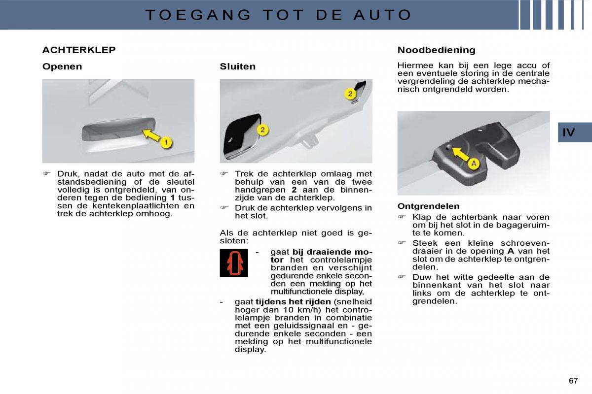 Citroen C4 I 1 owners manual handleiding / page 57