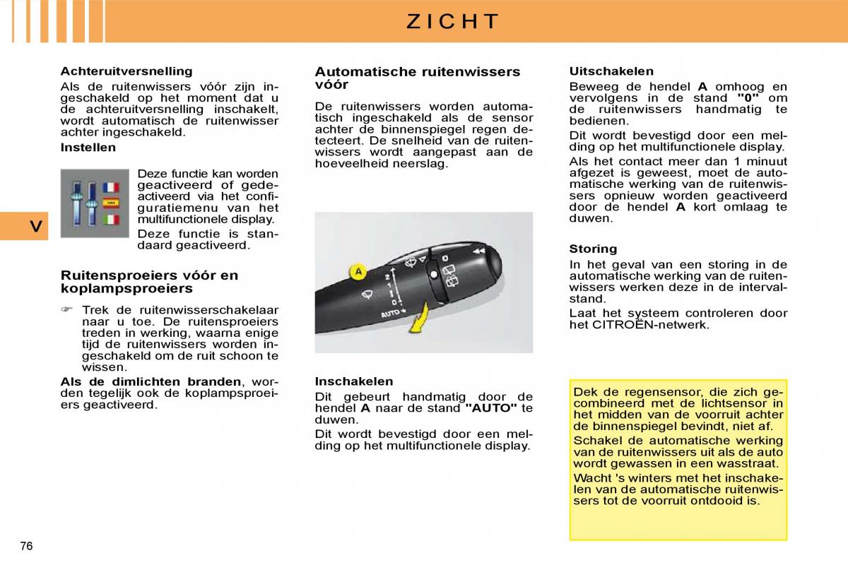 Citroen C4 I 1 owners manual handleiding / page 68