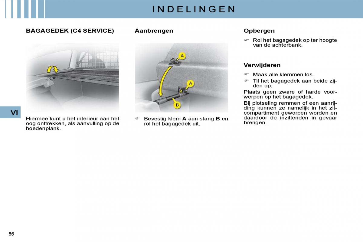 Citroen C4 I 1 owners manual handleiding / page 88