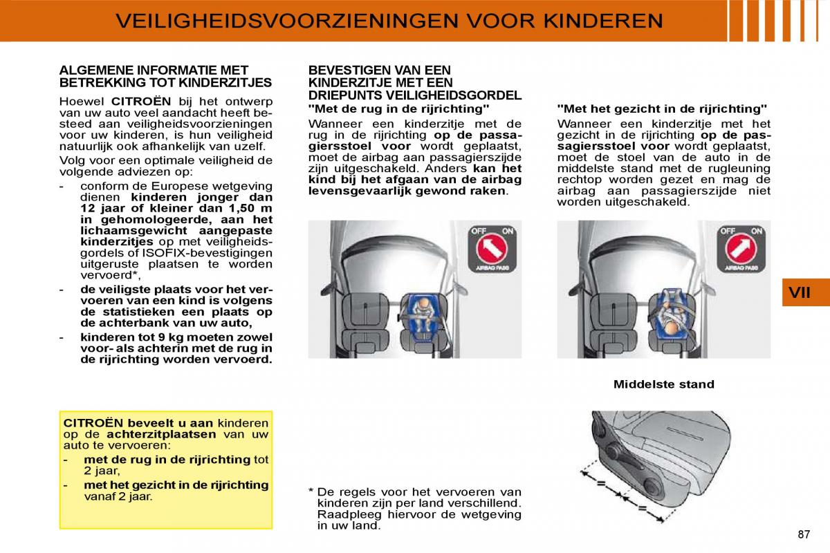 Citroen C4 I 1 owners manual handleiding / page 89