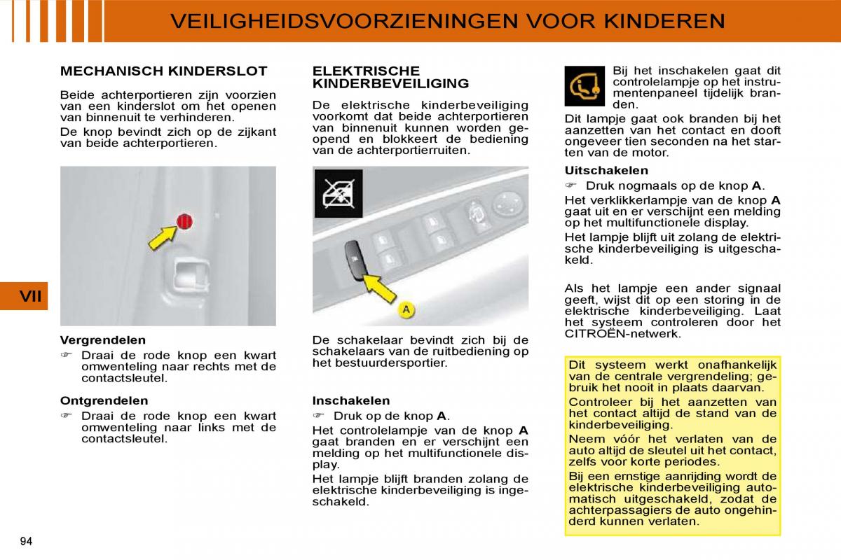 Citroen C4 I 1 owners manual handleiding / page 97