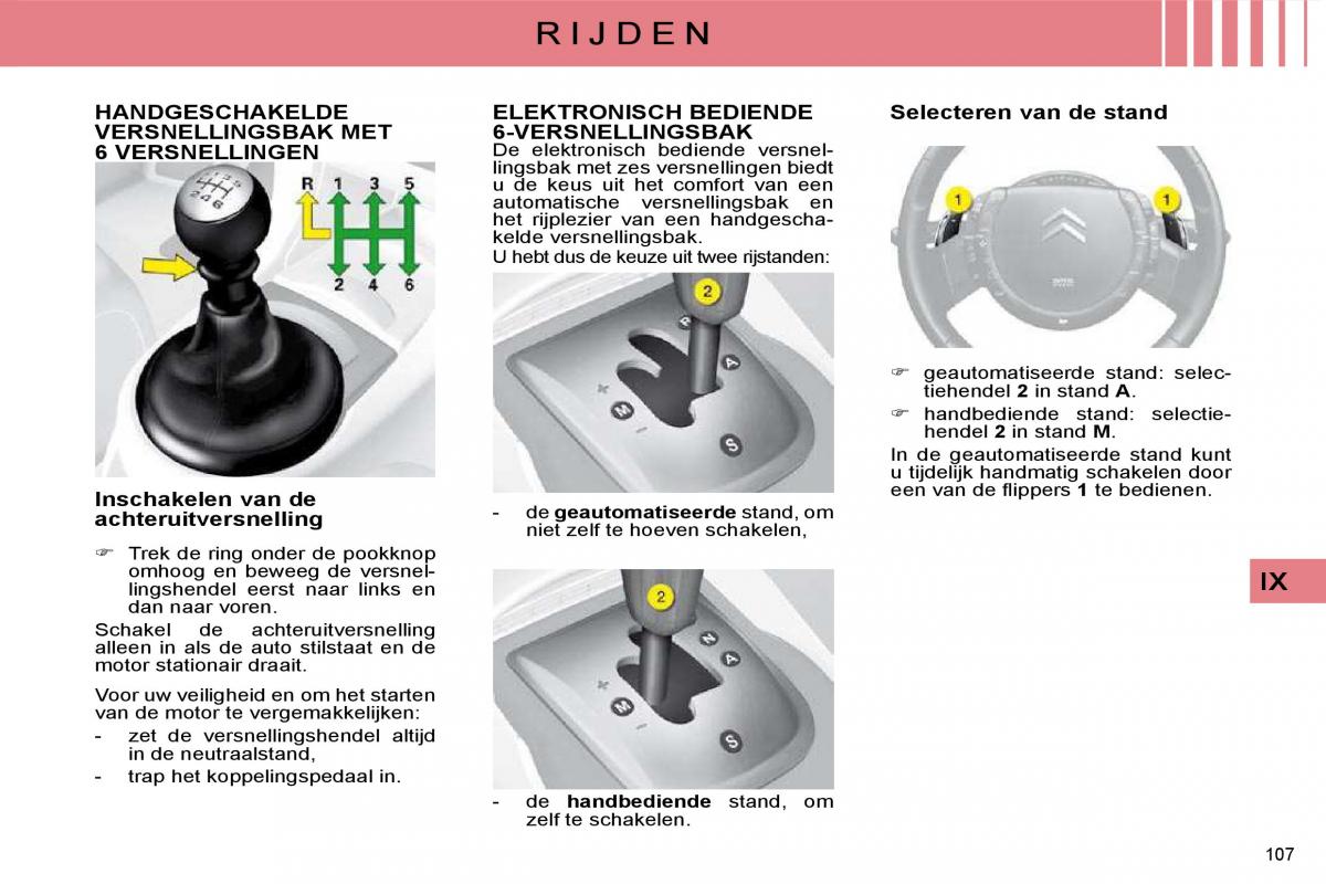 Citroen C4 I 1 owners manual handleiding / page 111