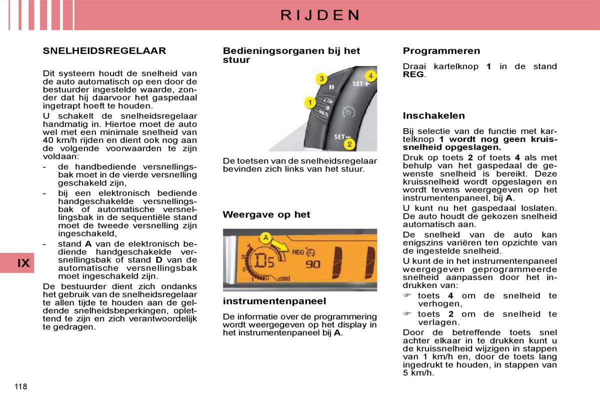 Citroen C4 I 1 owners manual handleiding / page 123