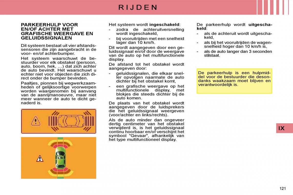 Citroen C4 I 1 owners manual handleiding / page 126