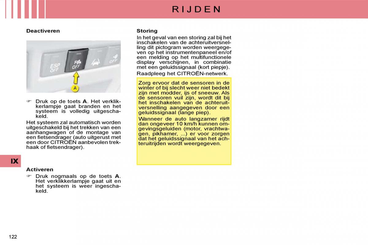 Citroen C4 I 1 owners manual handleiding / page 127