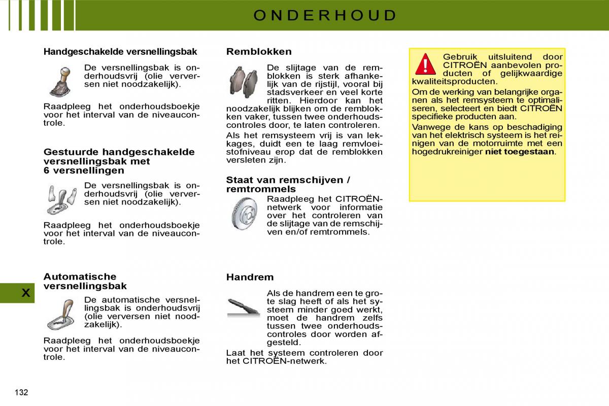 Citroen C4 I 1 owners manual handleiding / page 136