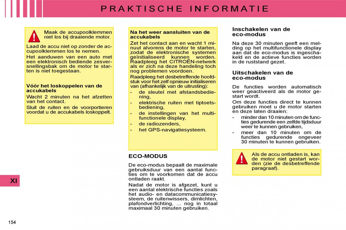 Citroen C4 I 1 owners manual handleiding / page 160