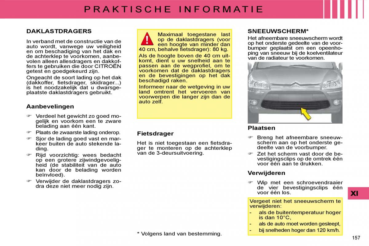 Citroen C4 I 1 owners manual handleiding / page 164