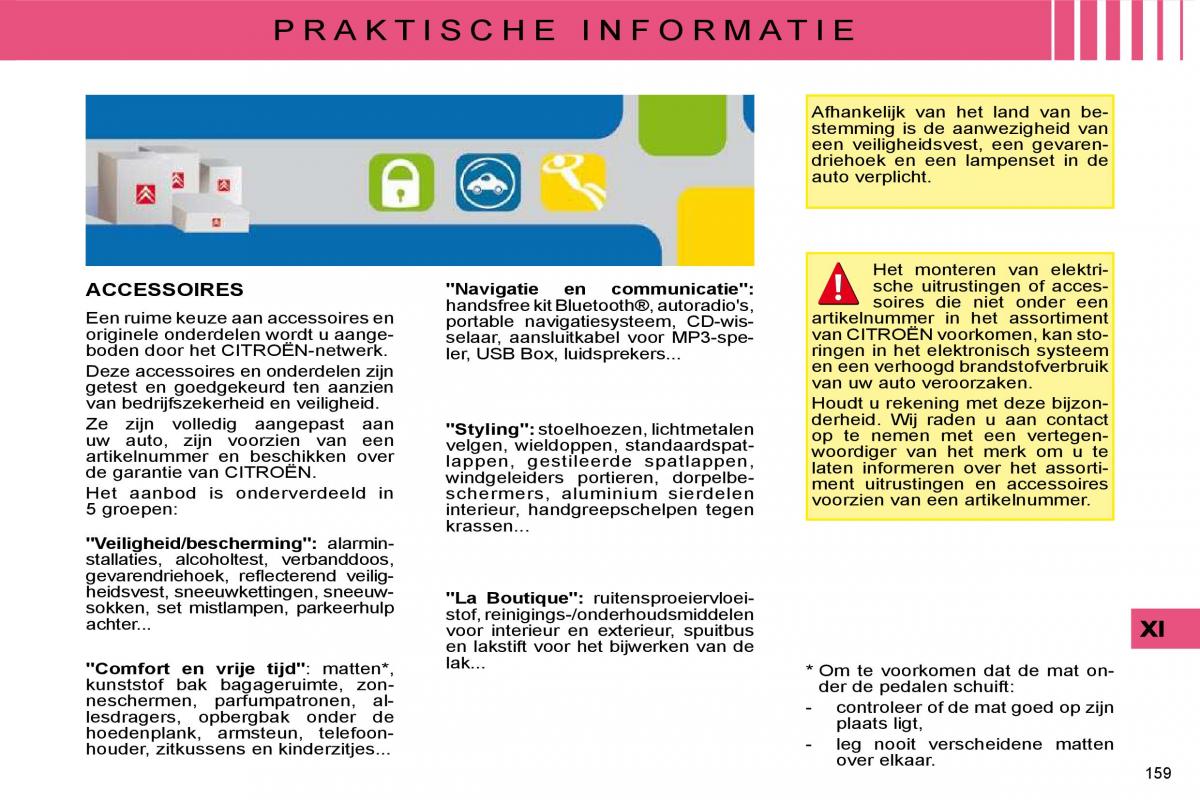 Citroen C4 I 1 owners manual handleiding / page 166