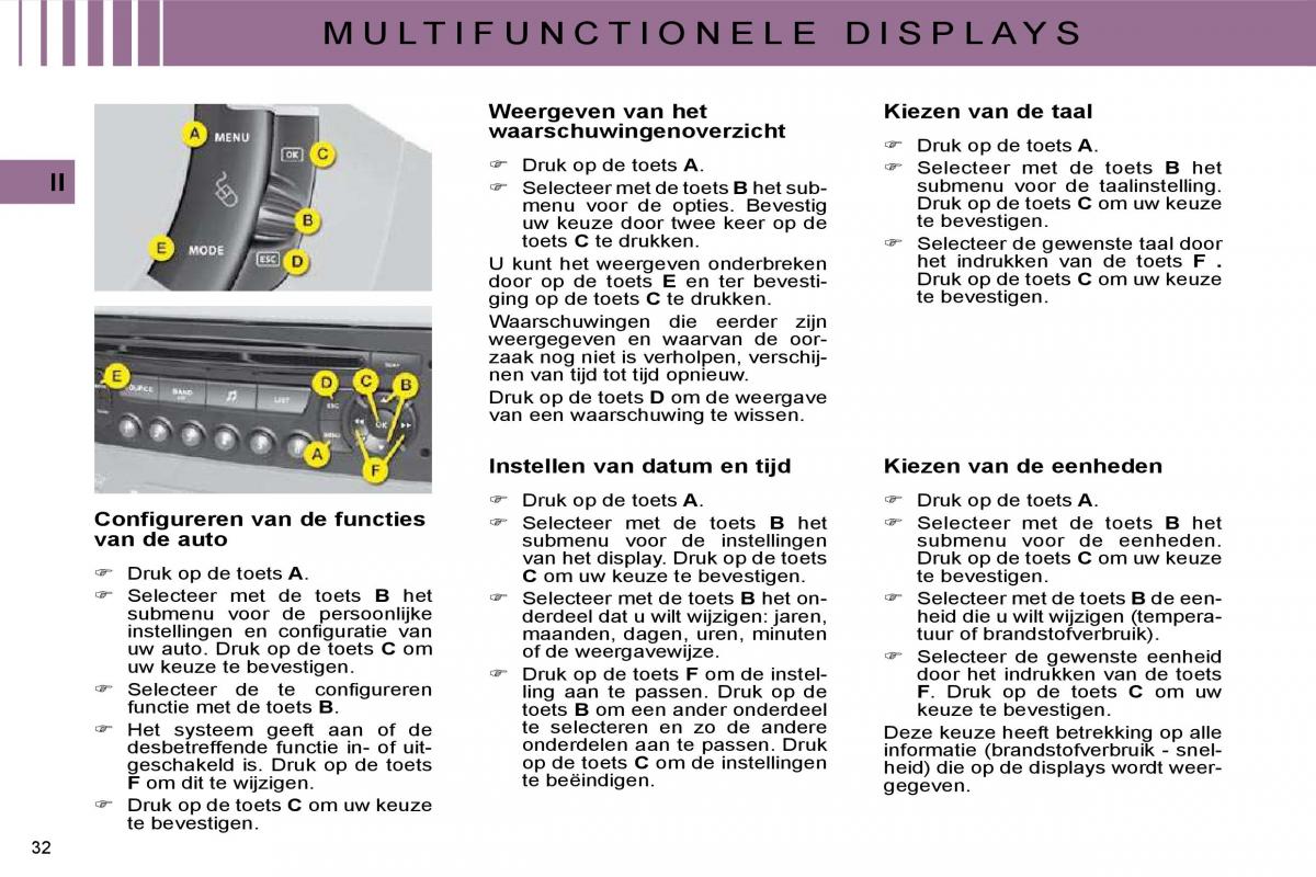 Citroen C4 I 1 owners manual handleiding / page 17