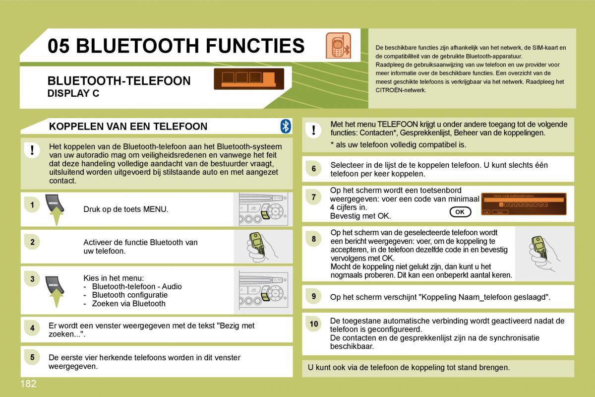 Citroen C4 I 1 owners manual handleiding / page 189