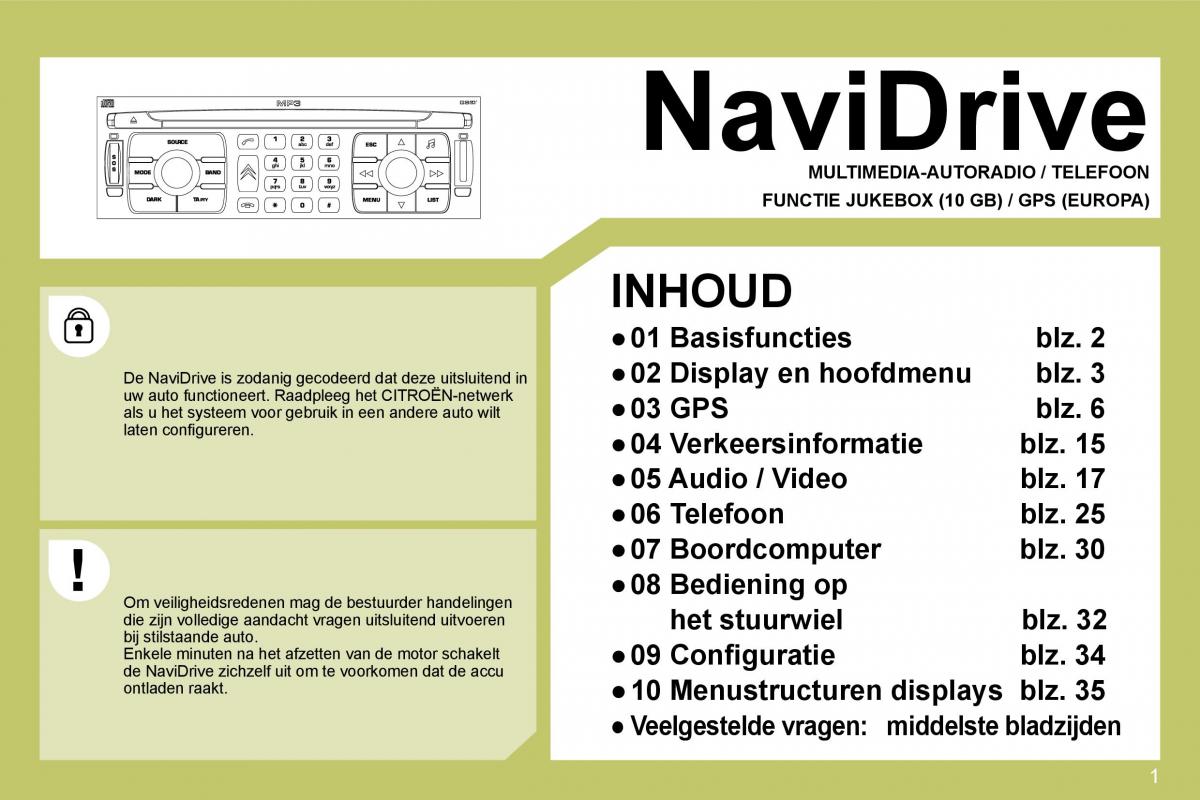 Citroen C4 I 1 owners manual handleiding / page 197