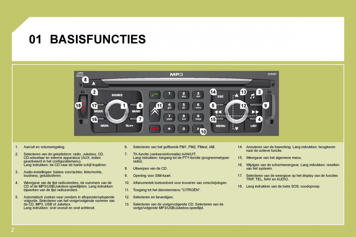 Citroen C4 I 1 owners manual handleiding / page 198