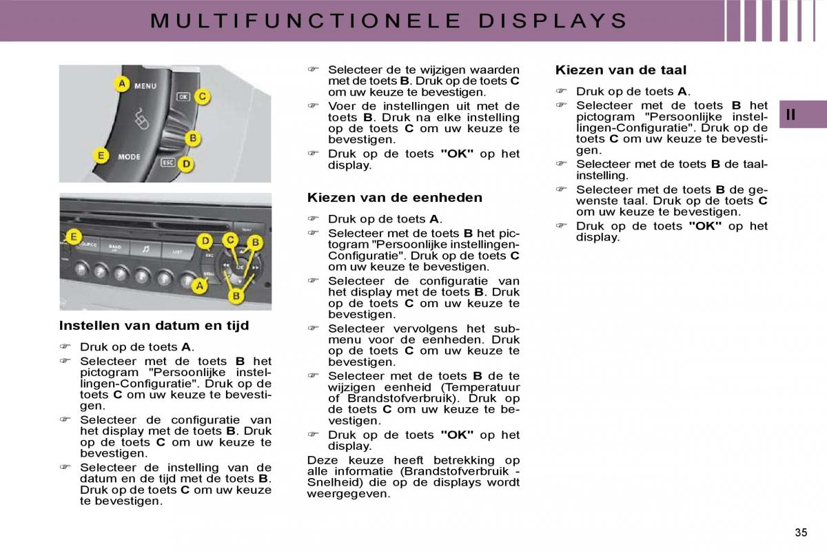 Citroen C4 I 1 owners manual handleiding / page 20