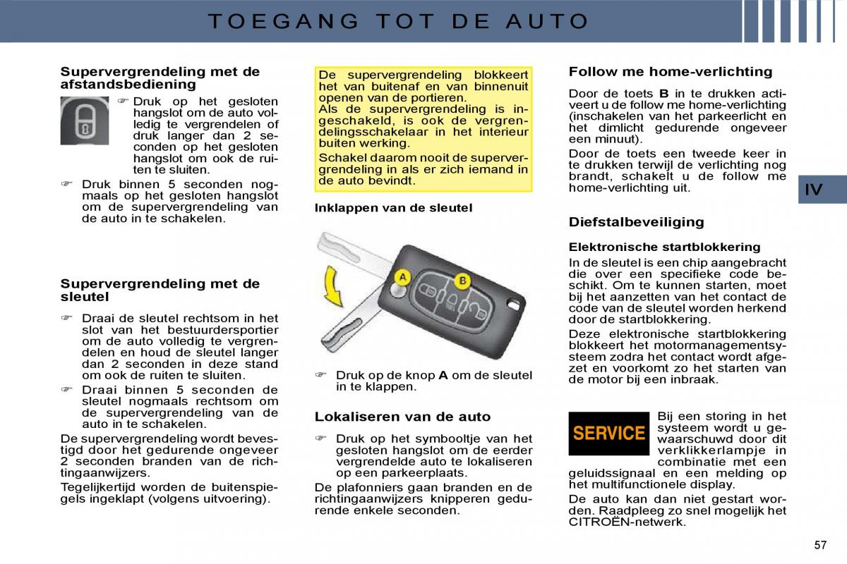 Citroen C4 I 1 owners manual handleiding / page 44