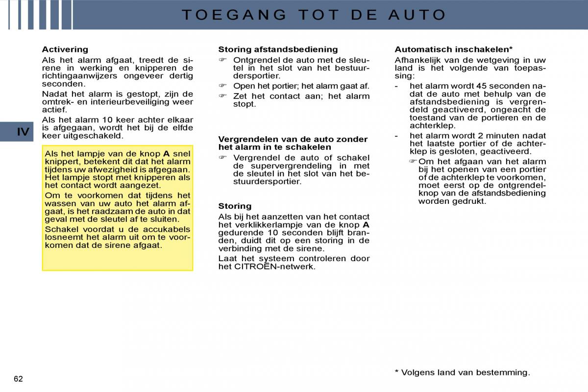 Citroen C4 I 1 owners manual handleiding / page 52