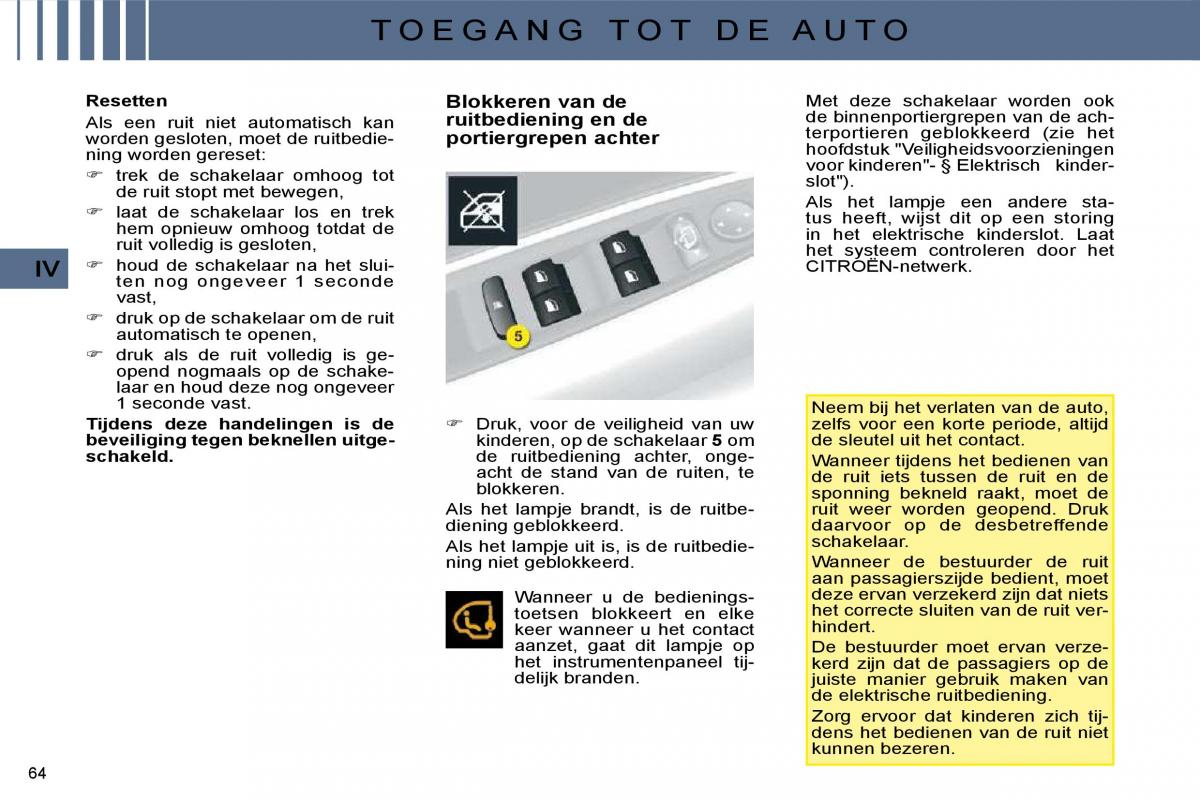 Citroen C4 I 1 owners manual handleiding / page 54