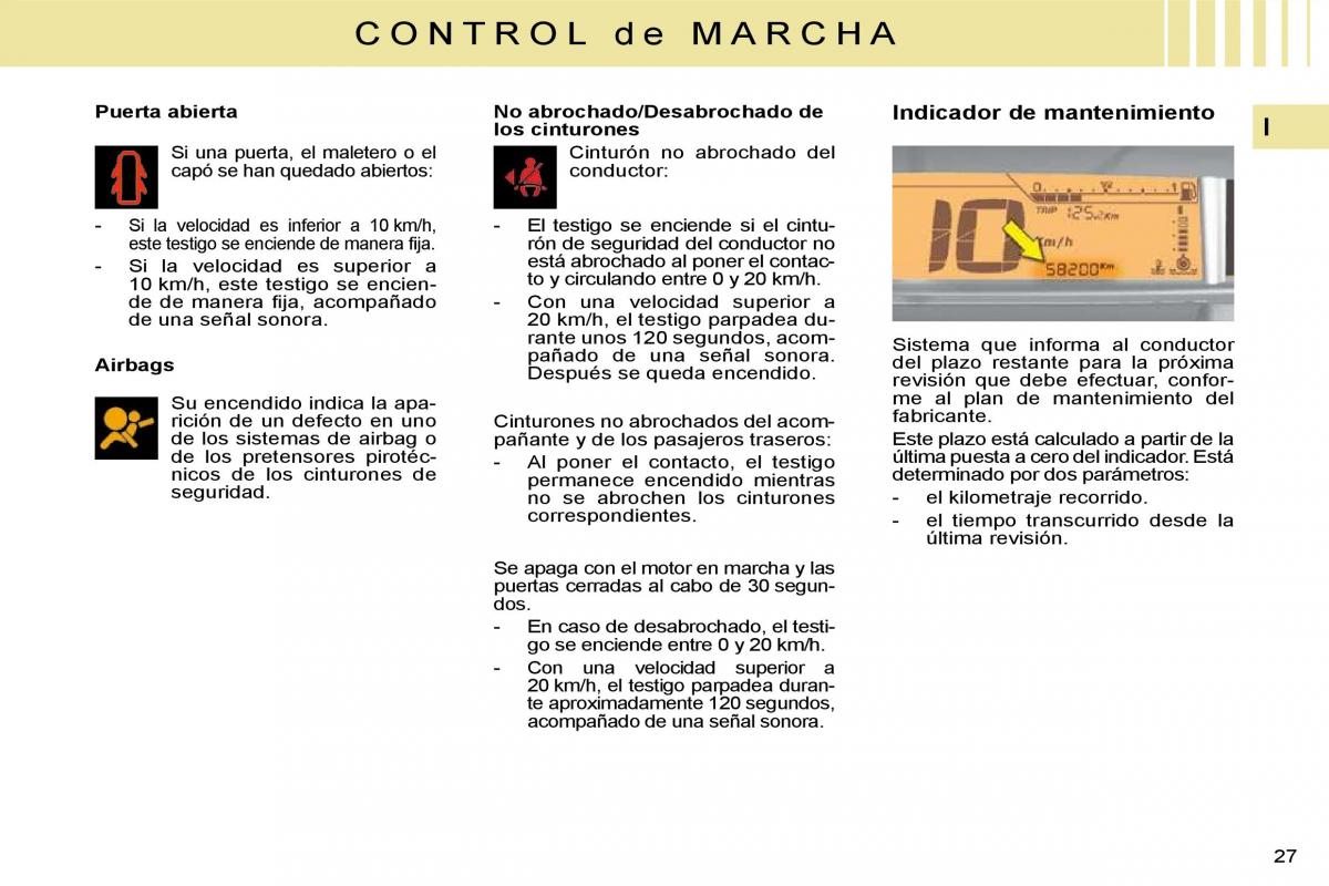 Citroen C4 I 1 owners manual manual del propietario / page 6