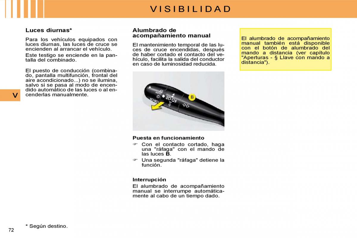 Citroen C4 I 1 owners manual manual del propietario / page 62