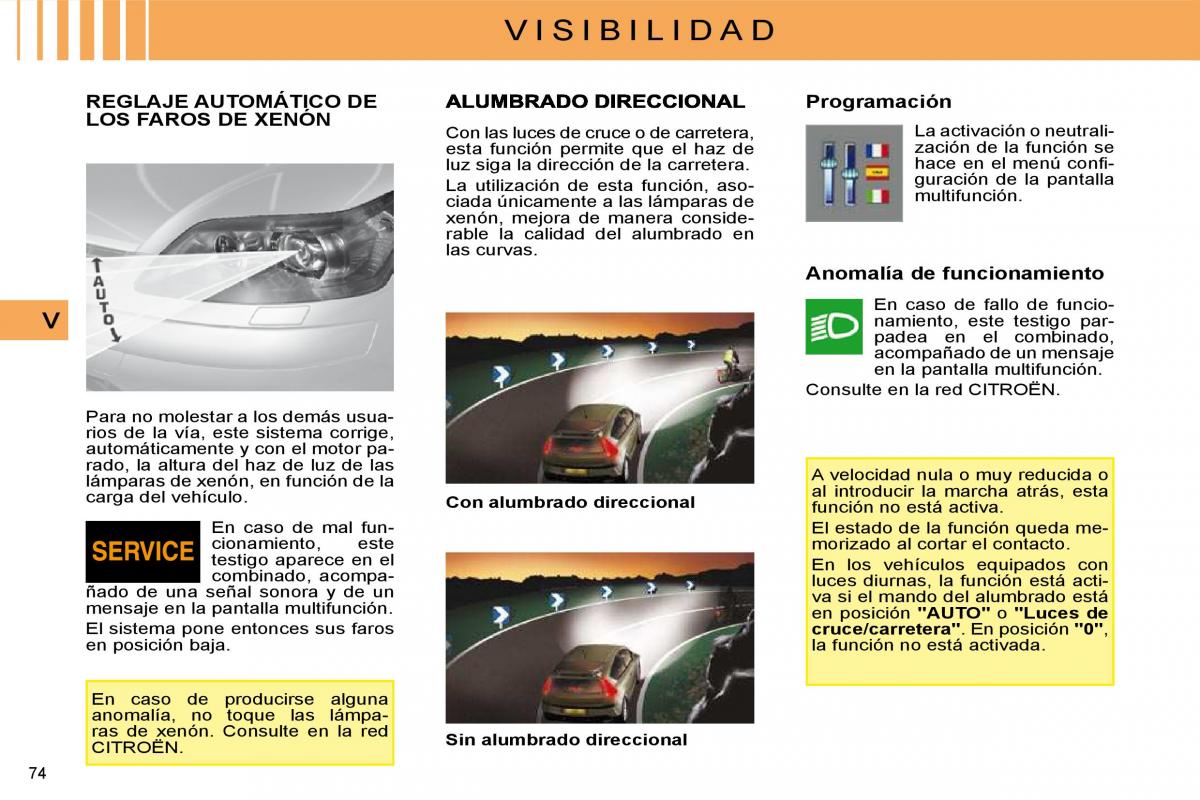 Citroen C4 I 1 owners manual manual del propietario / page 66