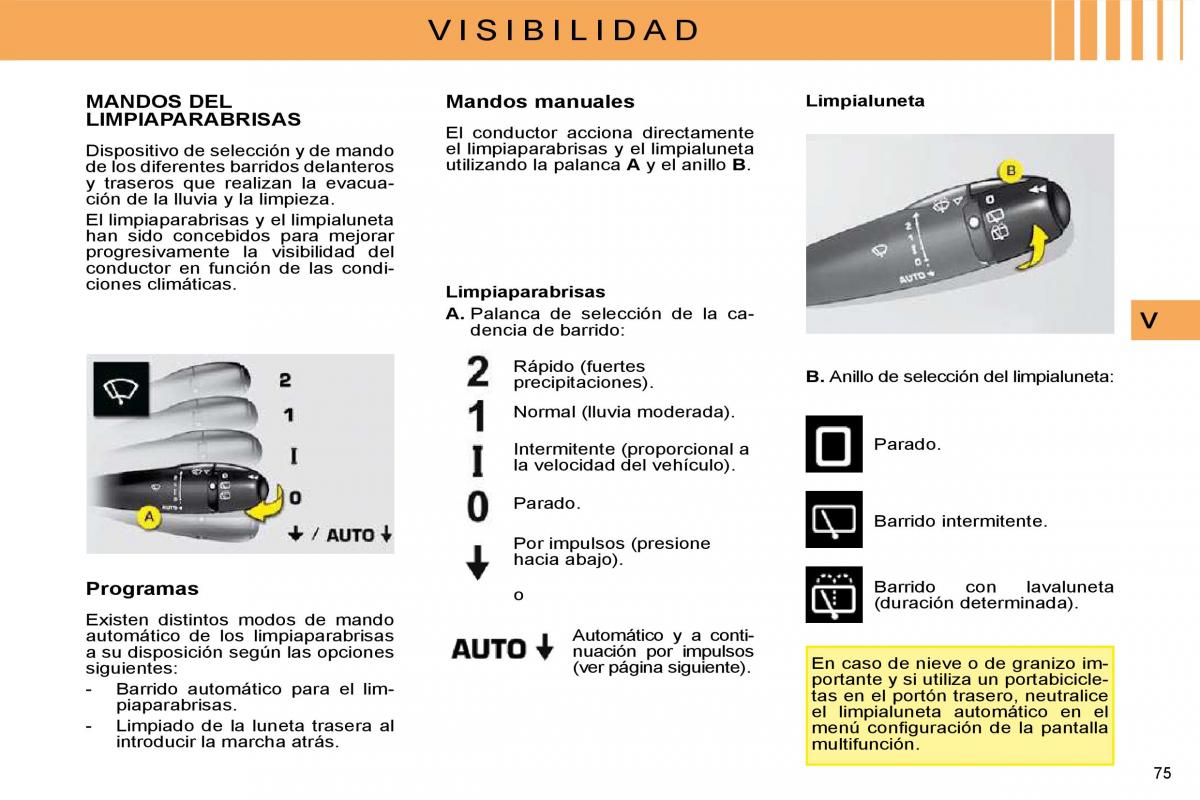 Citroen C4 I 1 owners manual manual del propietario / page 67