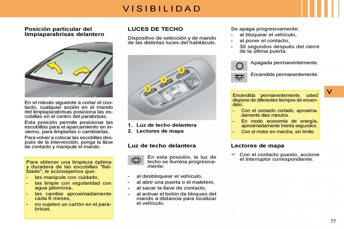 Citroen C4 I 1 owners manual manual del propietario / page 69