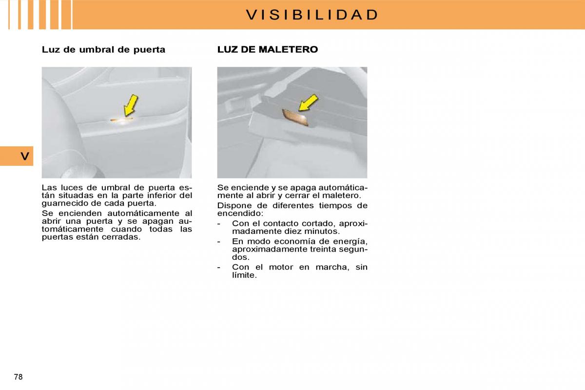 Citroen C4 I 1 owners manual manual del propietario / page 71