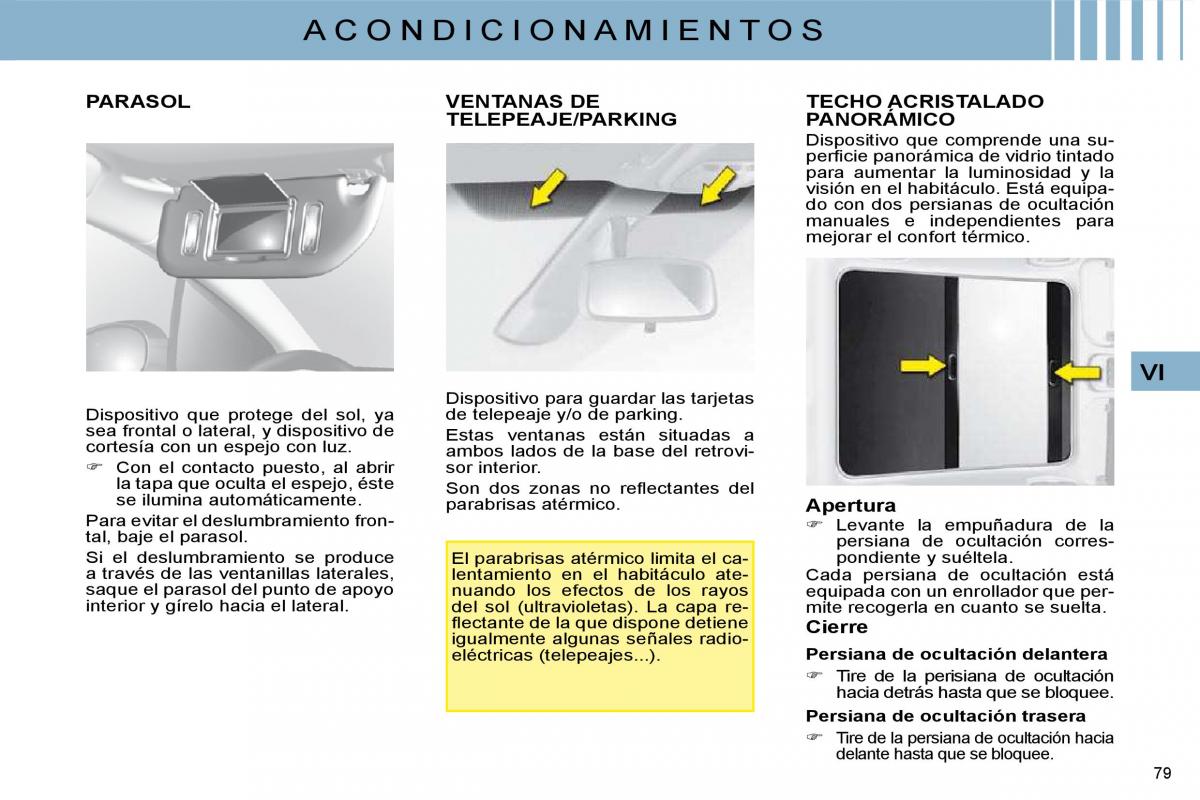 Citroen C4 I 1 owners manual manual del propietario / page 72